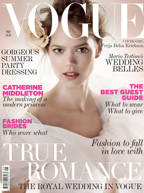 Freja Beha Erichsen Vogue UK May 2011 cover