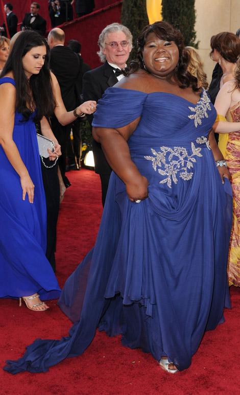 Gabourey Sidibe Marchesa dress 2010 Oscars