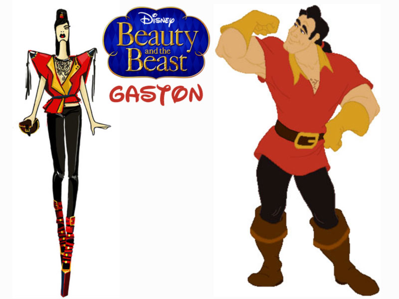 Gaston fashion update Disney Villains Beauty and the Beast