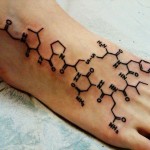 geek ink chemical formula Oxyitocin tattoo