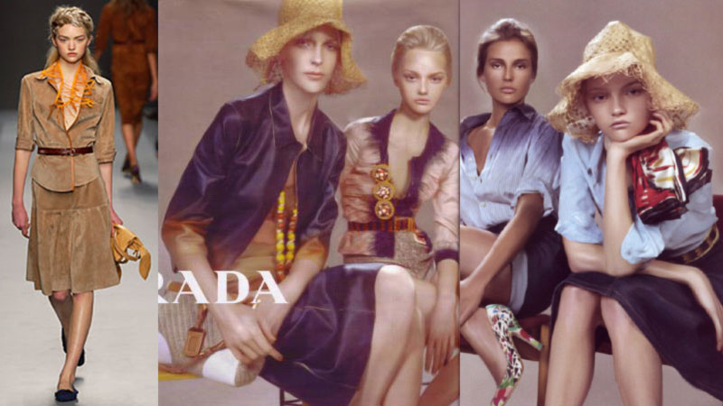 Gemma Ward Prada campaign 2004 Miu Miu 2003 collection