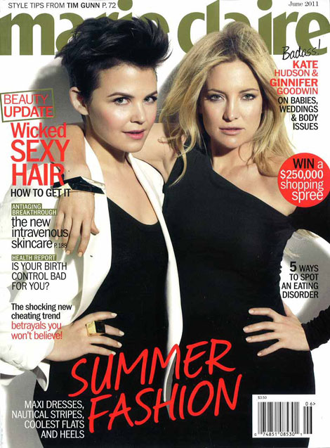 June 2011 Magazines Covers And Mothers. Marie Claire And Allure