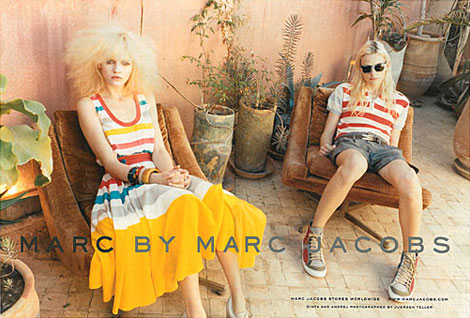 Ginta Lapina Andrej Pejic Marc by Marc Jacobs SS 2011 campaign
