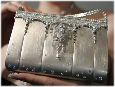 $1,63 Million Ginza Tanaka Diamond Studded Platinum Handbag