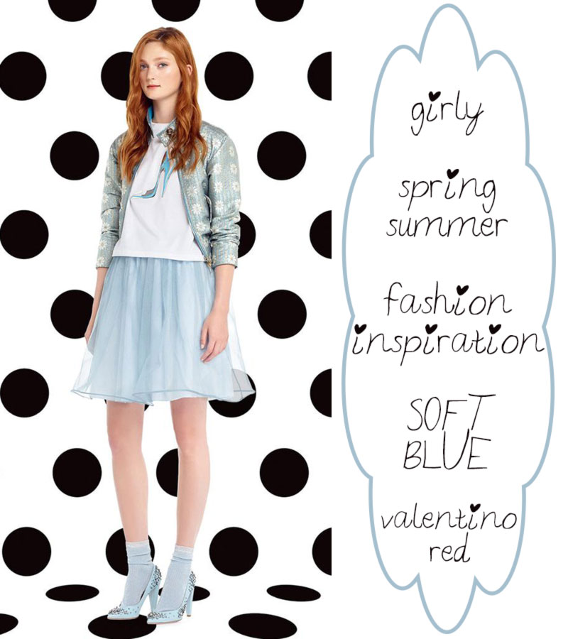 girly fashion inspiration Spring Summer soft blue