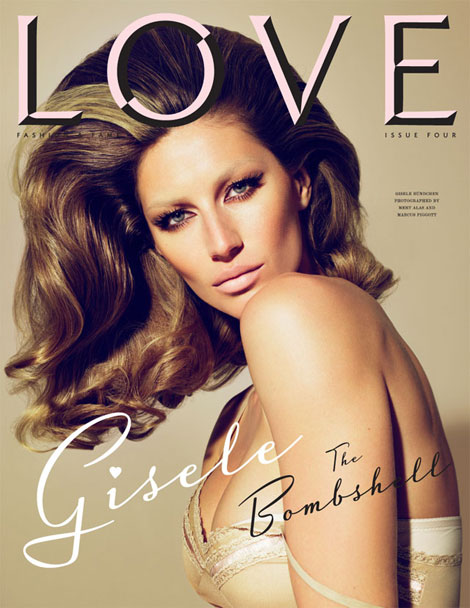 Gisele Bundchen Love four cover