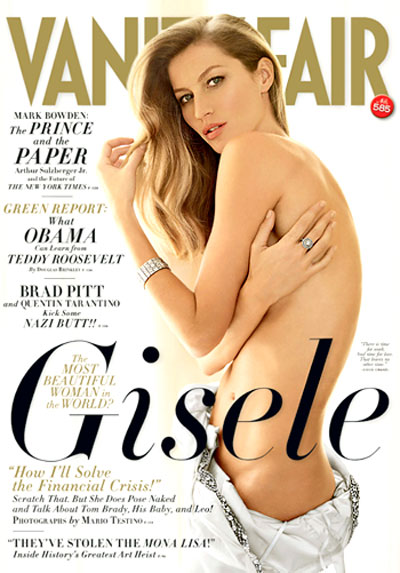 Gisele Bundchen Vanity Fair may 2009 cover