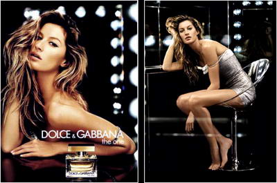 Gisele Bundchen The One D & G Perfume AD