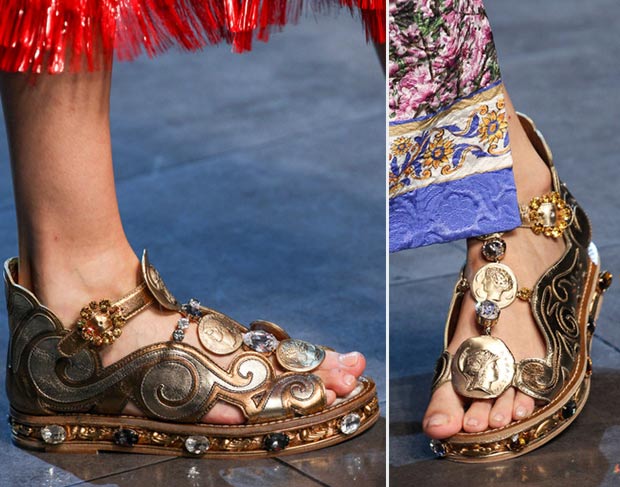gladiator sandals Dolce Gabbana Spring Summer 2014