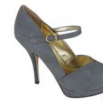 Go Jane Peep Toe strap shoe grey