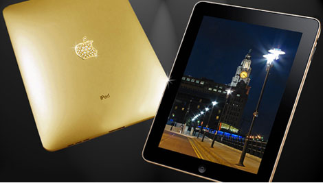 Luxurious Gadget Apple iPad With Solid Gold Case