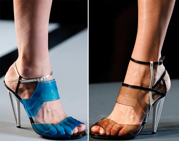 gradient plastic sandals Fendi Spring 2014