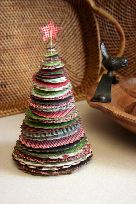 great fabric Christmas tree