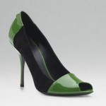 Gucci Bacall High Heel Sandal Black Green