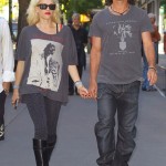 Gwen Stefani Gavin Rossdale walking