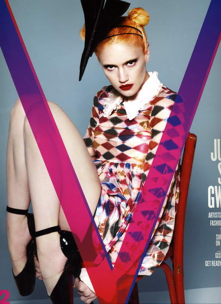 Gwen Stefani on the cover of V Magazine no 52