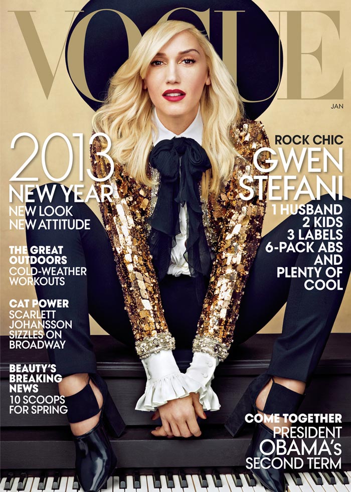 Gwen Stefani’s Legs Cover Vogue US January 2013