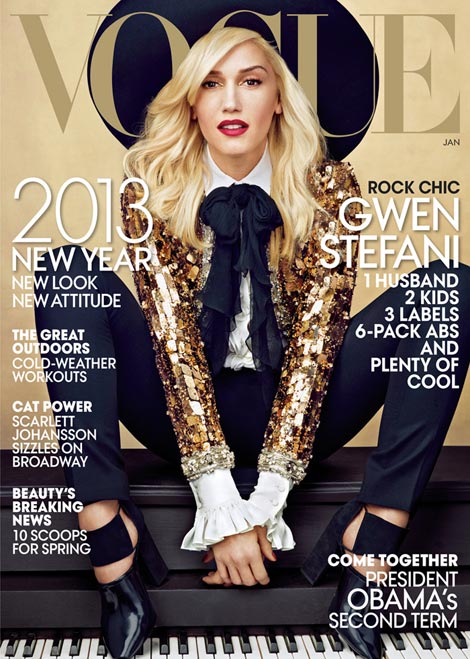 Gwen Stefani Vogue US January 2013 cover