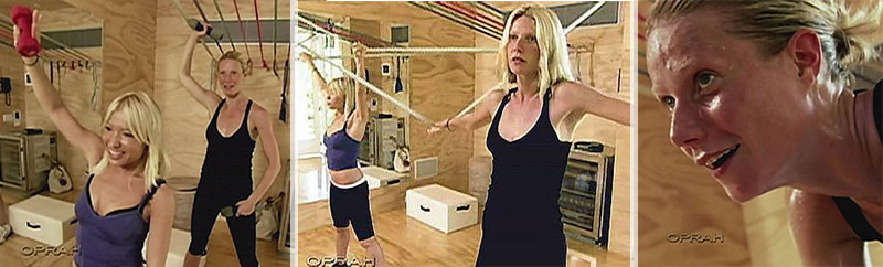 Gwyneth exhausting workout with Tracy Anderson