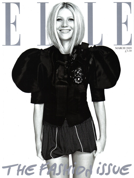 Gwyneth Paltrow Elle UK Fashion Issue March 2009 cover
