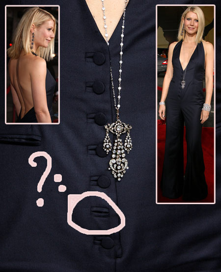 Gwyneth Paltrow Cute As A (Missing) Button for Iron Man LA Premiere