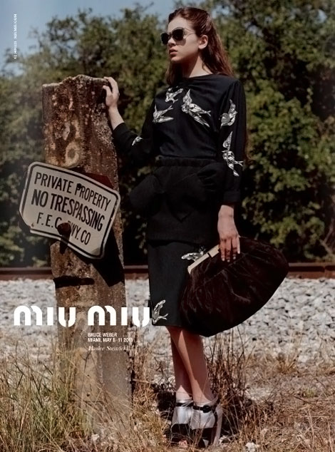 Hailee Steinfeld Miu Miu ad campaign fall winter 2011 2012