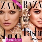 Harpers Bazaar Kate Moss vs Lindsay Lohan covers large