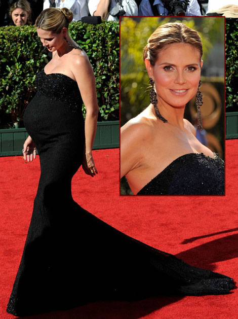 Heidi Klum 2009 Emmy Awards Marchesa Dress