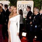 Heidi Klum Alexandre Vauthier white dress 2013 Golden Globes