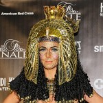 Heidi Klum bejeweled face Cleopatra costume
