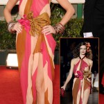 Heidi Klum Marc Jacobs dress Golden Globes 2011