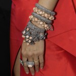 Heidi Klum Roland Moured dress 2009 Oscars bracelets