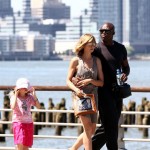 Heidi Klum Seal Walk in the city with the kids
