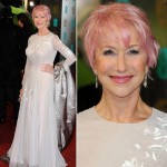Helen Mirren pink hair 2013 BAFTA Awards