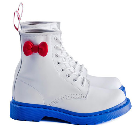 Hello Kitty Dr Martens Boots blue soles red bow
