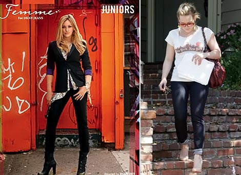 Hilary Duff Femme for DKNY Jeans ad campaign