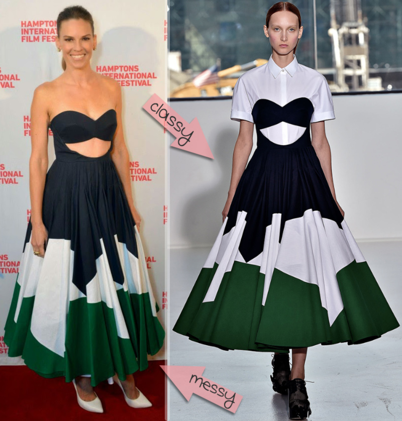 Hilary Swank Cropped Fashion Disaster For Homesman