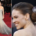 Hilary Swank sequined Gucci Premiere dress 2011 Oscars