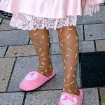 Hime Gyaru pink bow dress pink slippers