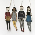 Hipster paper dolls Christmas gifts