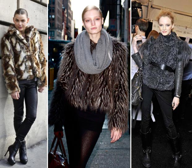 how models wear fur coats