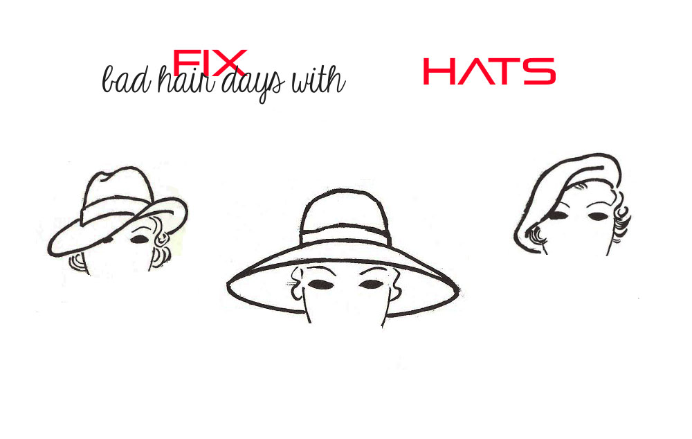 how to fix bad hair days with hats