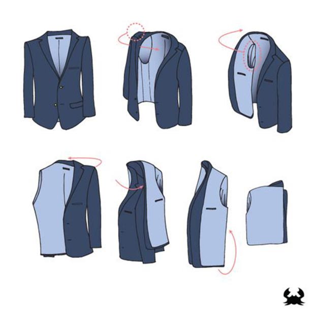 how to fold a blazer tutorial