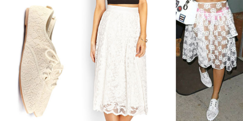 how to get Rihanna s white lace look for less