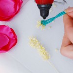 how to make pistils for fabric flowers