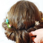 how to roll hair with accessories bobby pins
