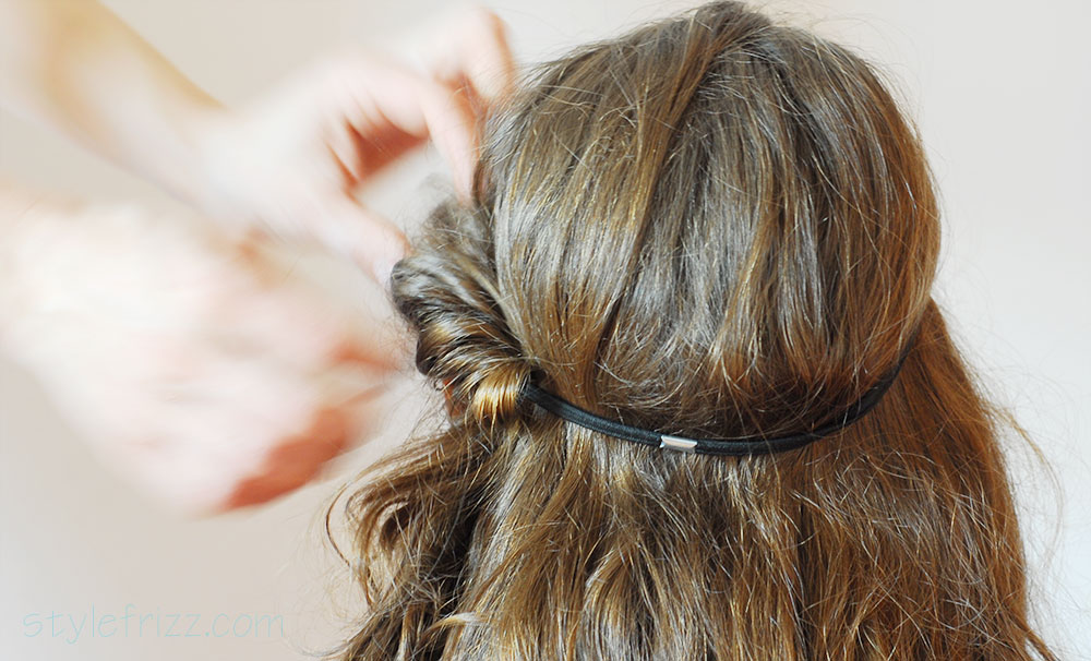how to roll your hair with headband