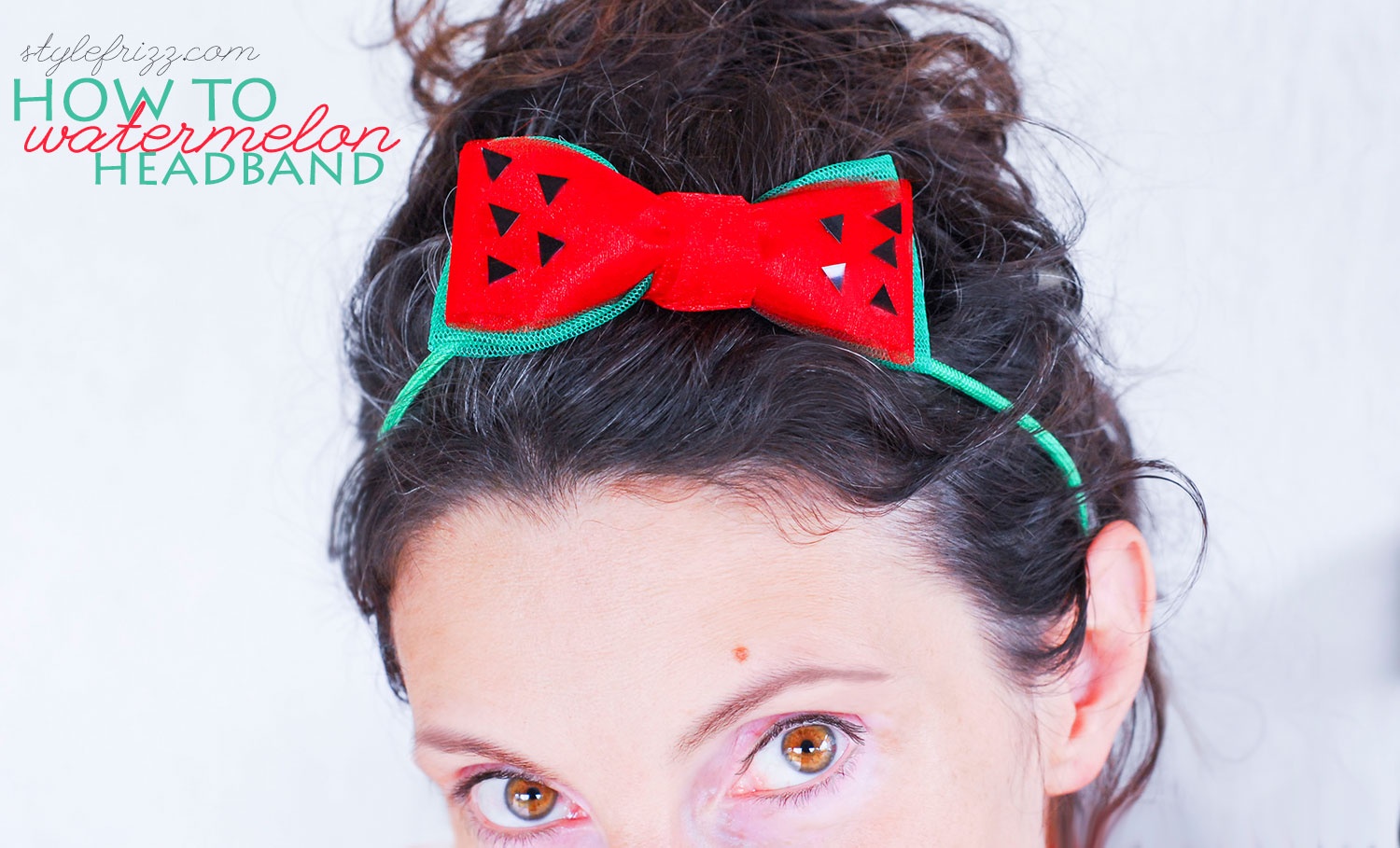 how to summer watermelon headband