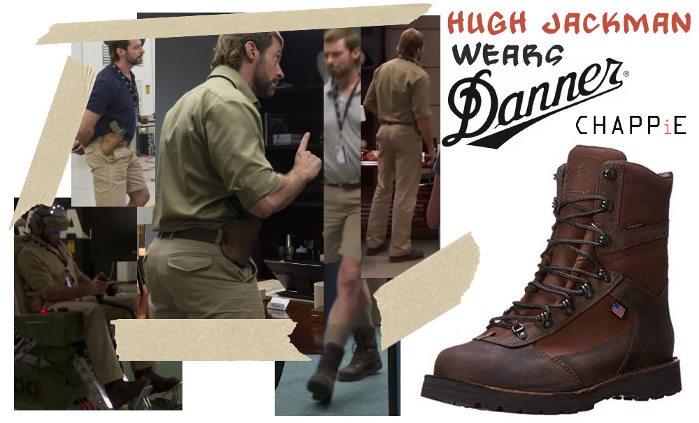 Hugh Jackman Chappie boots Vincent Moore