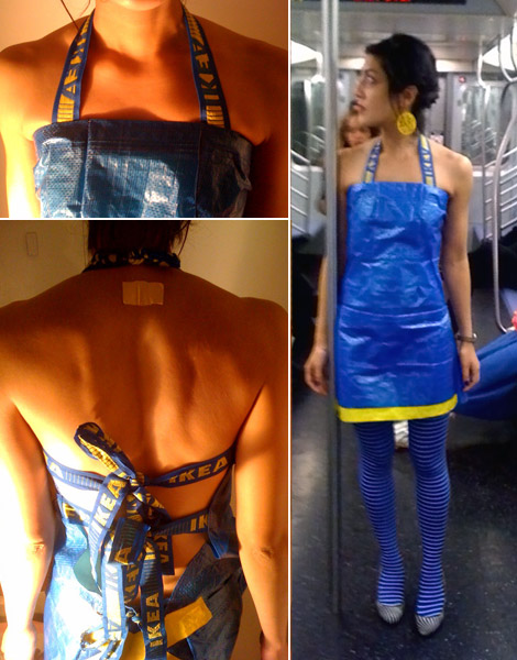 Ikea blue blag dress